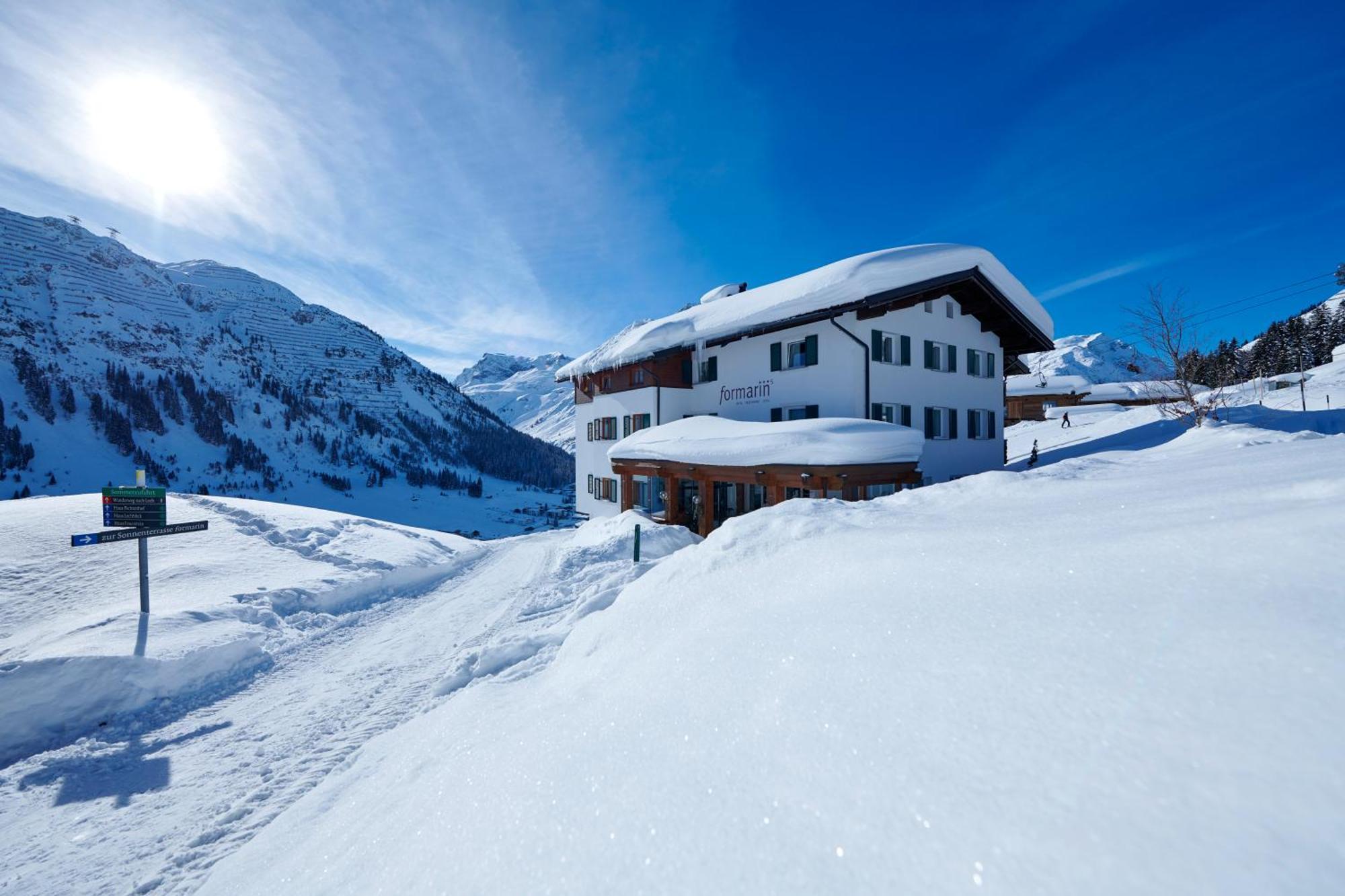 Hotel Restaurant Formarin Oberlech Eksteriør billede